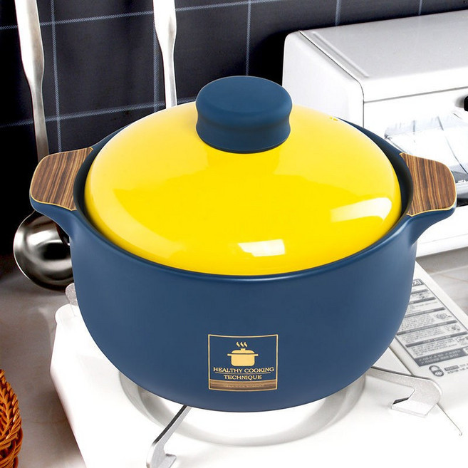 LEYDUN 내열냄비 뚝배기 2.8L 3.8L 4.8L, 용량 2810ML 2-4인용, 1개