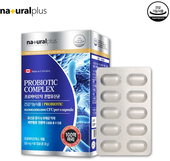 [장건강 도움 건강식품] 배변활동도움 100억마리 프로바이오틱스 혼합유산균, 60정, 1개 - 쿠팡
