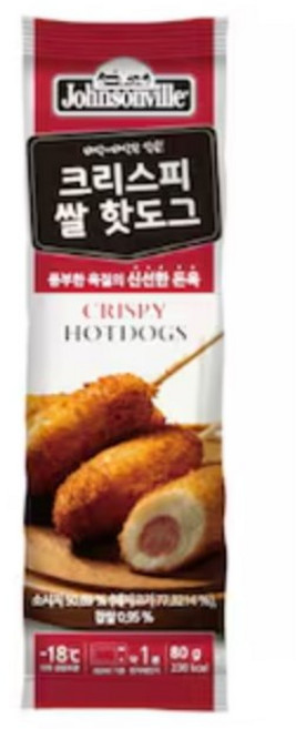 쟌슨빌 크리스피 핫도그 80g 7팩, 7개