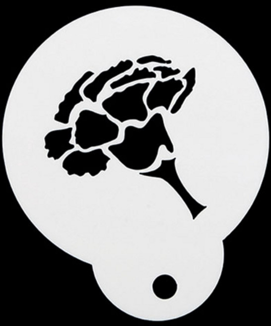 스텐실A-44 (80mm) 카네이션싱글, 1개, 1