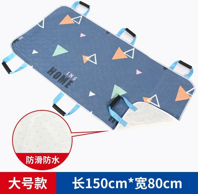 多功能翻身移位墊 100*80, 1個, 大號防滑款薄款 150*80 +綁帶, 大號, 防滑款薄款 150*80 +綁帶