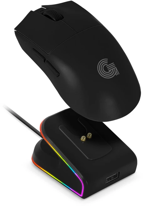 지클릭커 SP199 MASTER 8K 게이밍 무선 블루투스 마우스, 블랙 - 쿠팡