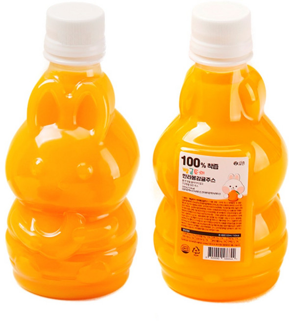 달링 빵글토끼 한라봉 감귤주스 제주 100%착즙주스, 10개, 320ml