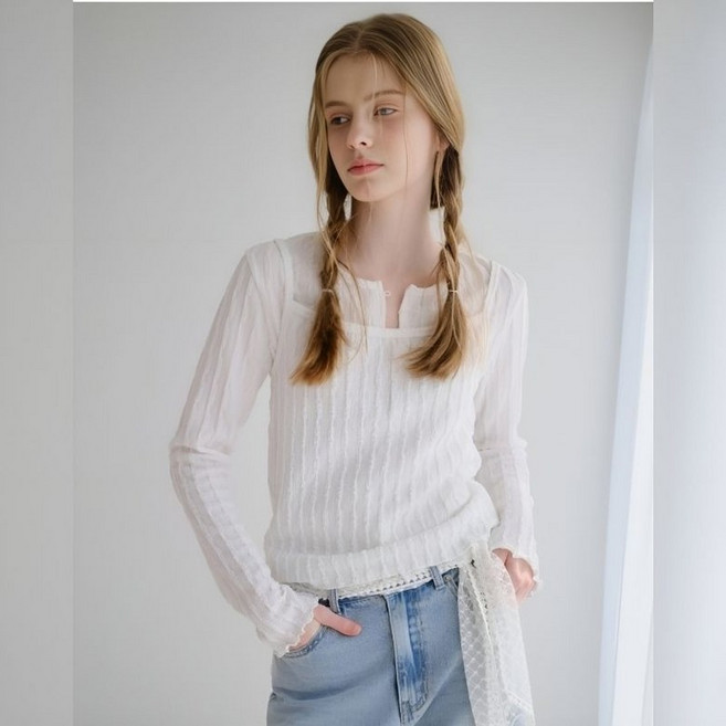 플라스틱아일랜드 SET 나시 탑 엠보져지 가디건 PS2CG482DH5750211