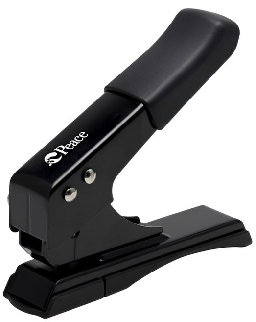 피스코리아 편한1공펀치 평화 일공펀치 20매천공, 2개, 블랙