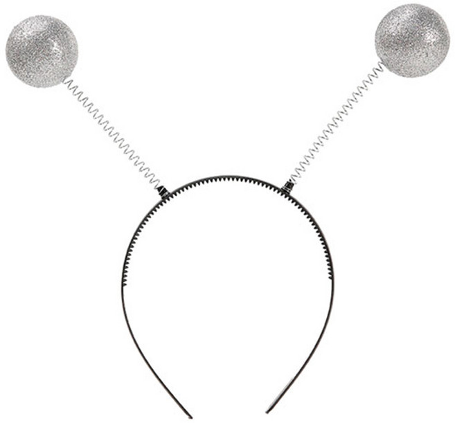 미미파티 동물 머리띠 인생네컷 웃긴 소품 생일 파티 체육대회 놀이공원 인싸머리띠, 인싸 머리띠 1-외계인 실버볼