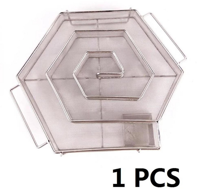 콜드 스모크 제너레이터 바베큐 그릴 요리 스모커 연어 베이컨 생선 우드칩 스모킹 박스 도구, 1개, 색상: 4. Pentagon Smoker