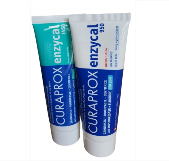 큐라덴 큐라프록스 엔자이칼 950 1450 치약 2종 세트, 1개