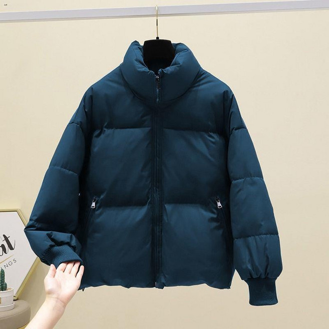 羽絨外套 風衣外套 防風外套 年冬季棉服女新款韓版小個子面包服女短款加厚學生保暖棉外套