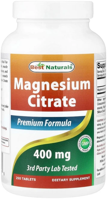 아이허브 마그네슘시트레이트 400mg 250정(1정당 200mg), 1개, 250정 - 쿠팡