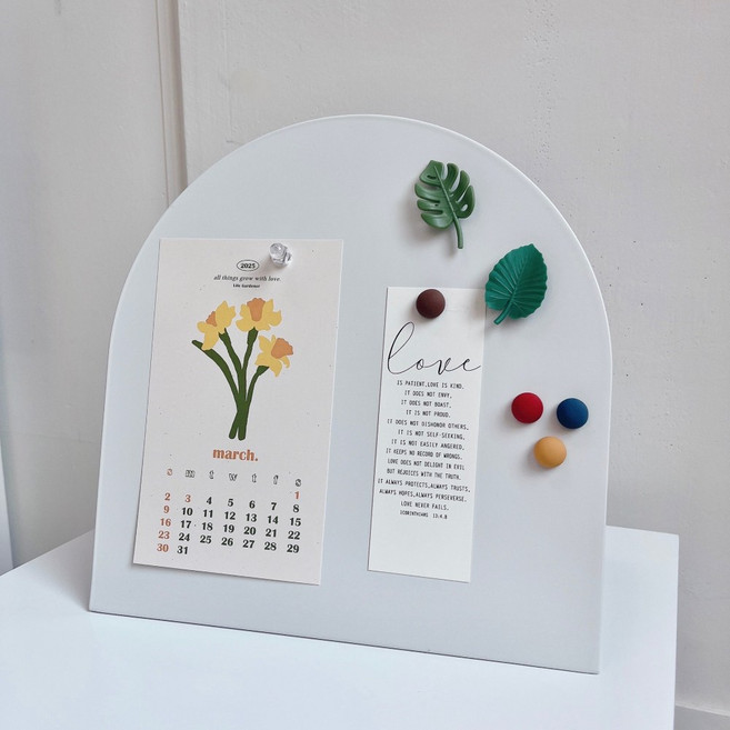 A의취향 스탠드 자석 메모 보드, 화이트 대형