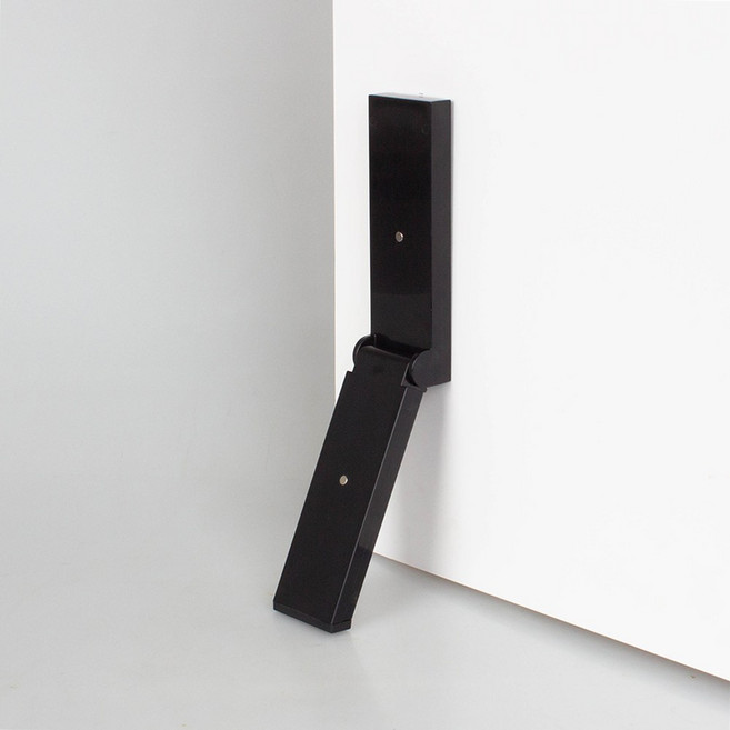 생활지침서 국산 인테리어 현관문 무타공 자석 도어스토퍼, 1개, BLACK