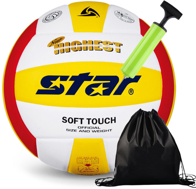 스타 배구공 뉴하이스트 칼라 투센볼펌프 볼가방, 1개, 425