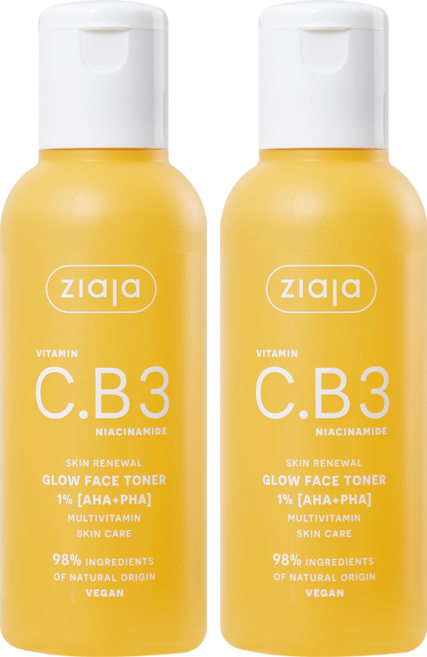 지아자 비타민 C.B3 판테놀 글로우 미백 톤업 스킨 토너, 120ml, 2개