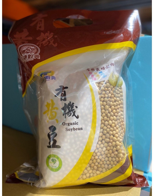 有機鼓典 有機黃豆 1000公克, 1kg, 2個