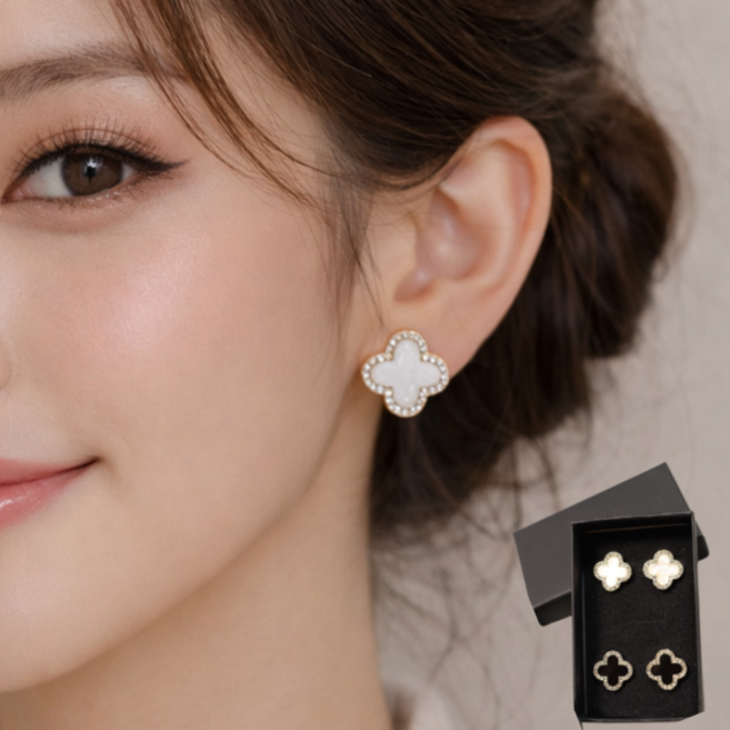 다예품 알러지 변색 걱정 없는 써지컬 네잎클로버 귀걸이