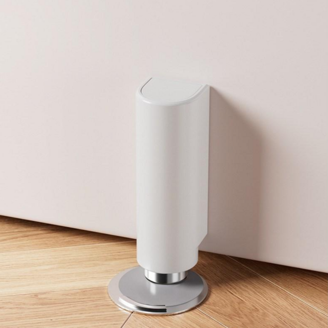 프리미엄 무소음 자석 도어스토퍼 문닫힘 방지 문고정 장치 3컬러, 3개, 화이트