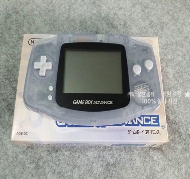 GBA 게임보이어드밴스 백라이트버전 레트로픽셀, 일본 버전, 패키지 2, 투명기본