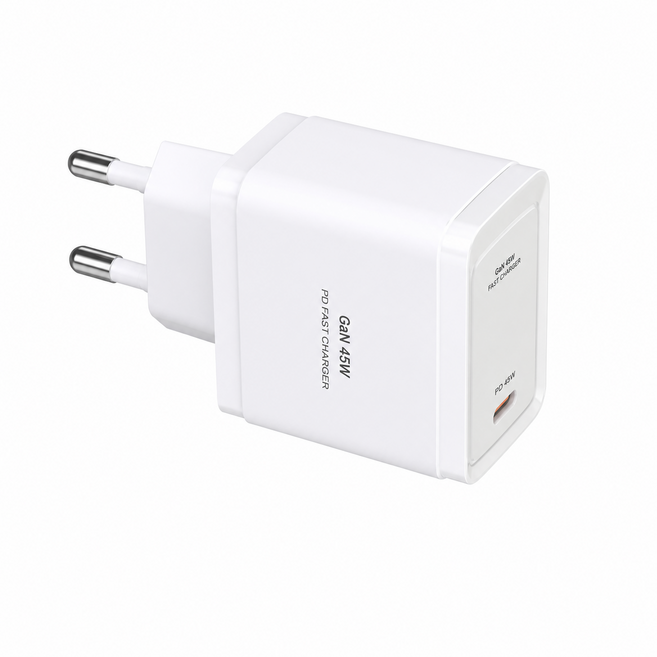 드리온 45W GaN PD PPS 1포트 초고속 충전기 ( 케이블 미포함 ), 1개, 화이트