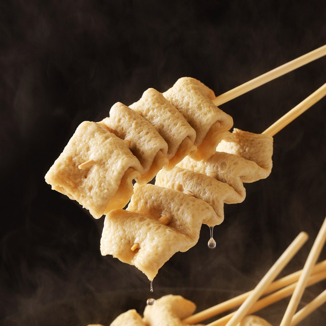 푸딩팩토리 국내제조 꼬치어묵 종합어묵 사각어묵 모듬어묵 어묵탕 어묵 오뎅 간식 안주 캠핑요리 집들이요리 포장마차, 사각 꼬치어묵 (20개입), 1개, 800g