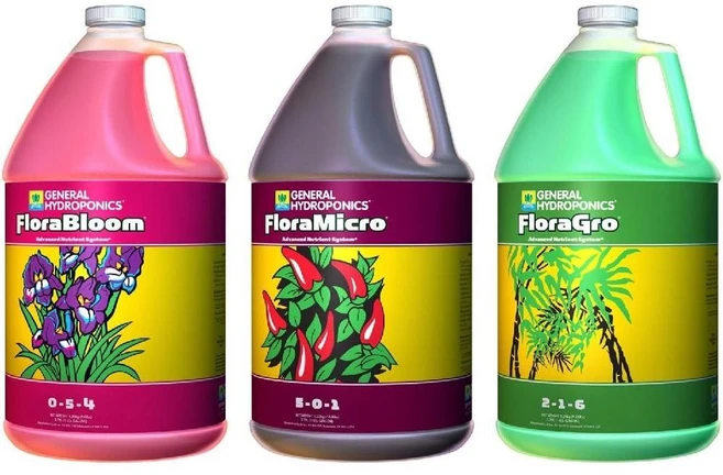 General Hydroponics Flora 플로라 시리즈 1갤런 3팩 세트 - 쿠팡