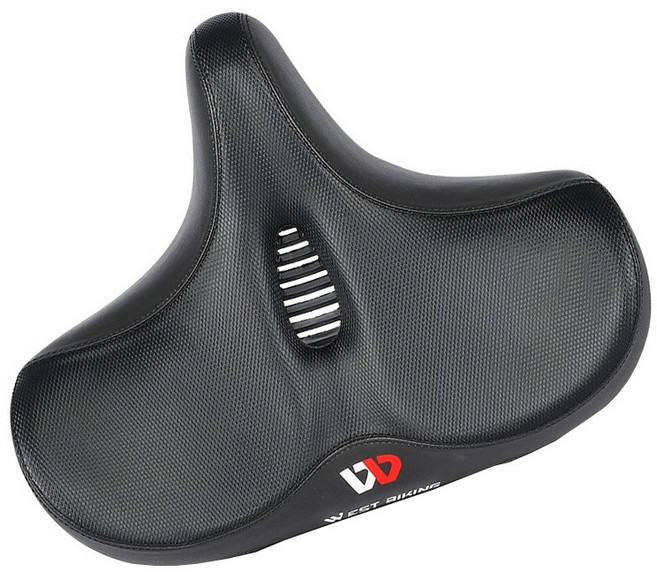 시그니처베이지 자전거 전립선 쿠션 안장 YPZ120, 블랙, 1개