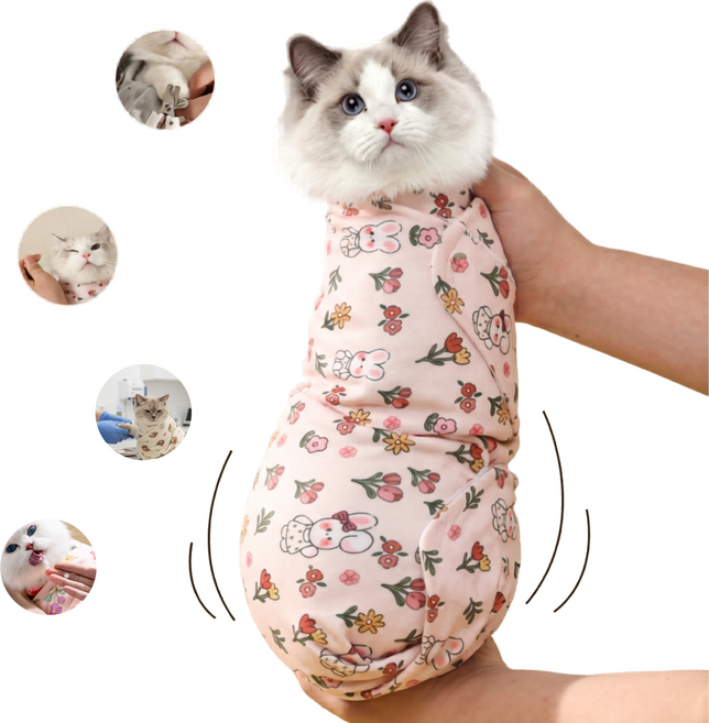 고양이 찍찍이 접착 요술담요 할큄방지 물림방지 발톱손질 보정 3종패턴 55cm, 토끼, 1개