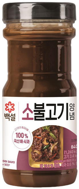 백설 소불고기양념 840g, 1개