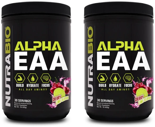 뉴트라바이오 알파 EAA 체리 라임 슬러시, 2개, 455g - 쿠팡