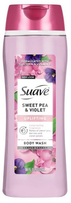 수아브 에센셜 젠틀 바디워시 스위트 완두콩 & 바이올렛 Suave Essentials Gentle Body Wash Sweet Pea & Violet, 1개, 532ml