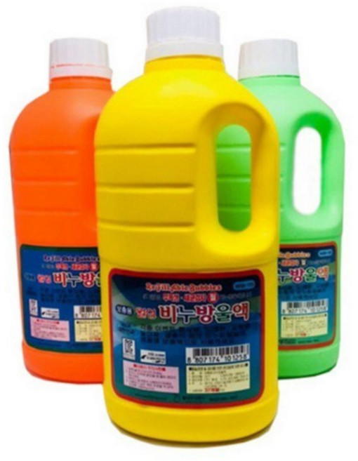 비누방울 리필액 1리터/유아 초등 놀이용, 랜덤, 1개