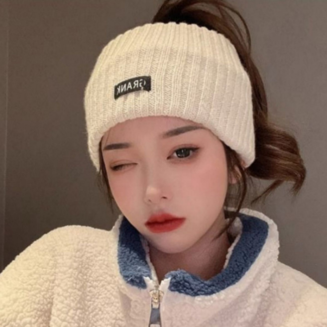 샤르비 니트 헤어밴드 여자 겨울 머리띠 스포츠 겨울머리띠 요가 러닝 헤어밴드 4컬러