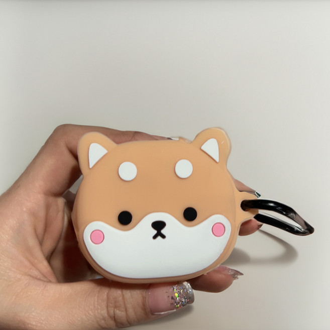 QCY T13 Anc App 케이스 실리콘 검정먼지 닌텐도 시바견 쿠키 투명, 11 시바견, 1개