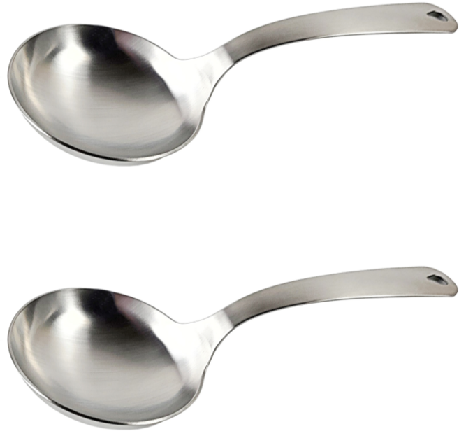국내산 키친블루밍 스텐 304 서빙 나눔 스푼 국자, 2개