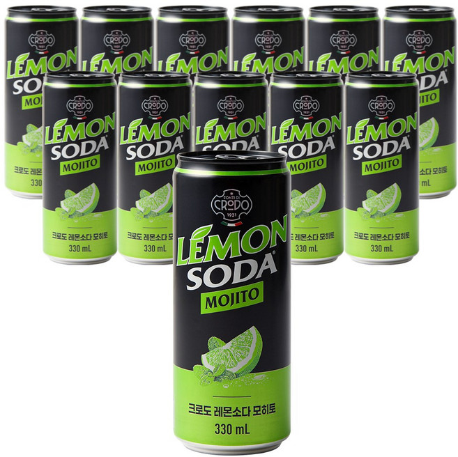 크로도 레몬소다 모히토, 12개, 330ml