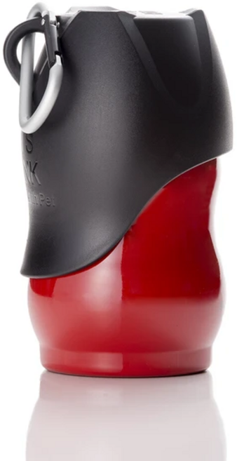 강아지 초경량 휴대용 스텐 물병 라레펫 ROOP 루프 물통, 빨강, S(350mL), 1개