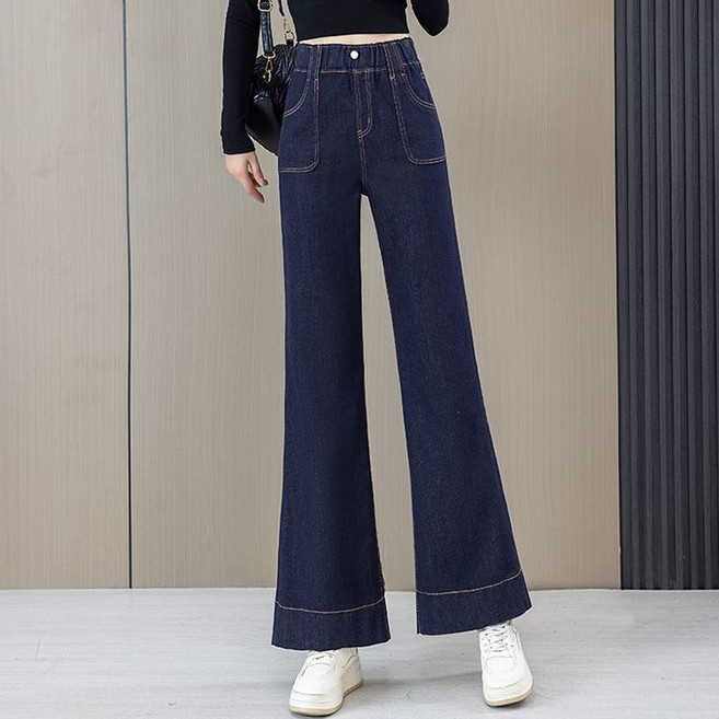 꽃소담 여성 밴딩 스판 부츠컷 청바지 봄가을 데님 팬츠 MXP26A04