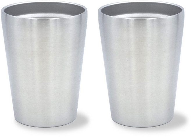 온리쿠 스텐 진공 이중컵, 2개, 350ml