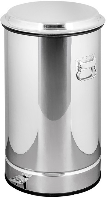 업소용 스텐레스 원형 페달 쓰레기통 80리터 HACCP 규격