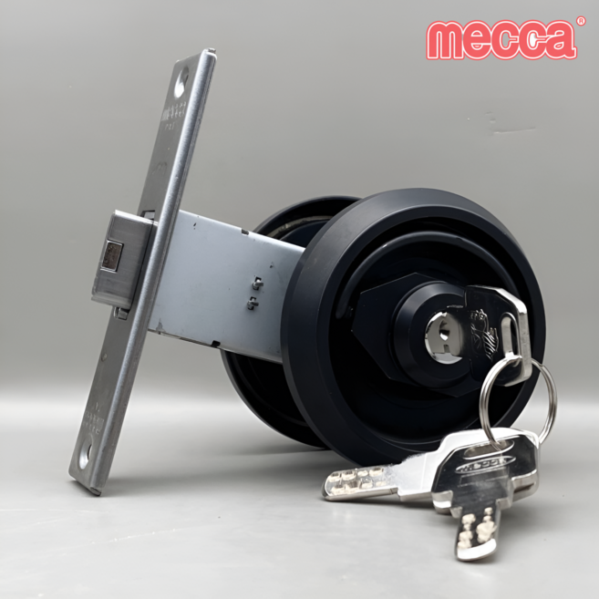 Mecca S-198 현관문 컵핸들 키타입 검정색 도어 45mm 고리 손잡이 방화문