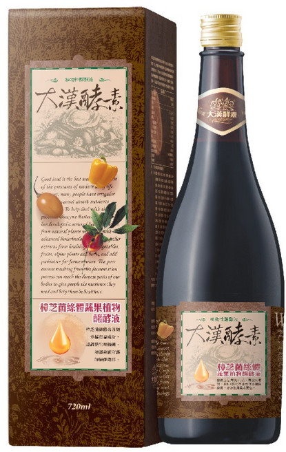 大漢酵素 樟芝菌絲體蔬果植物醱酵液, 1個, 3瓶組