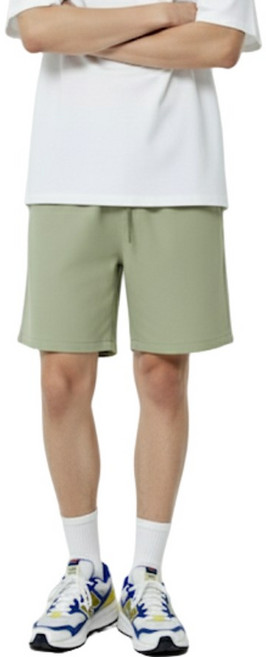 에쉬울프 남여공용 코튼 반바지 베이직 밴딩 하프 팬츠 쇼츠