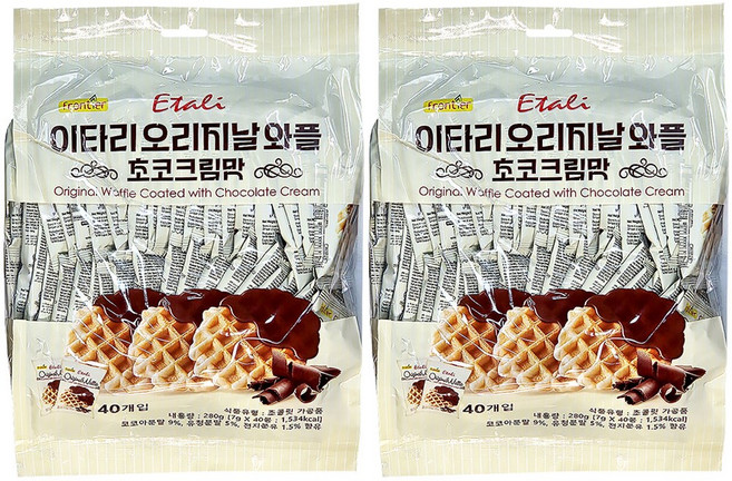 이타리 오리지날 와플 초코크림맛, 80개, 7g