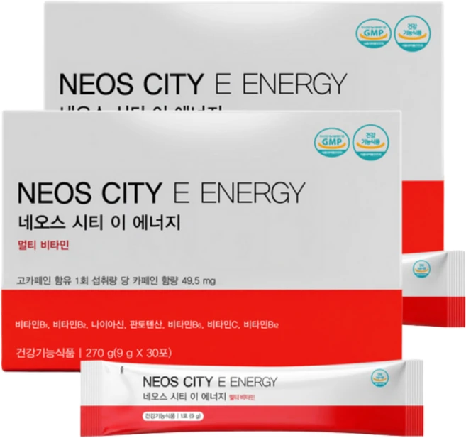 네오스시티 이 에너지 멀티비타민 9GX30포 270g E-ENERGY, 60개, 9g - 쿠팡