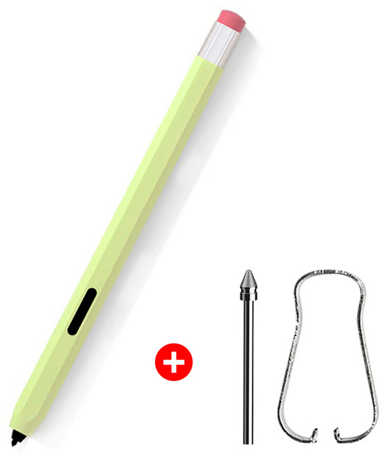 에코아미 갤럭시탭 S펜 연필 케이스 S6 라이트 + 메탈 펜촉 세모형(핀셋 포함), 1개, 그린