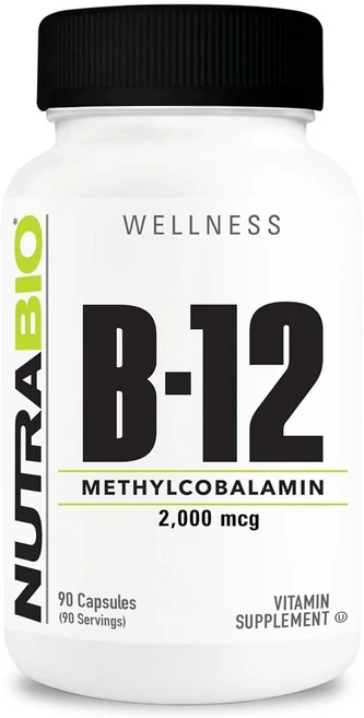 뉴트라바이오 B-12 메틸코발아민 2000mcg 캡슐, 1개, 90정 - 쿠팡