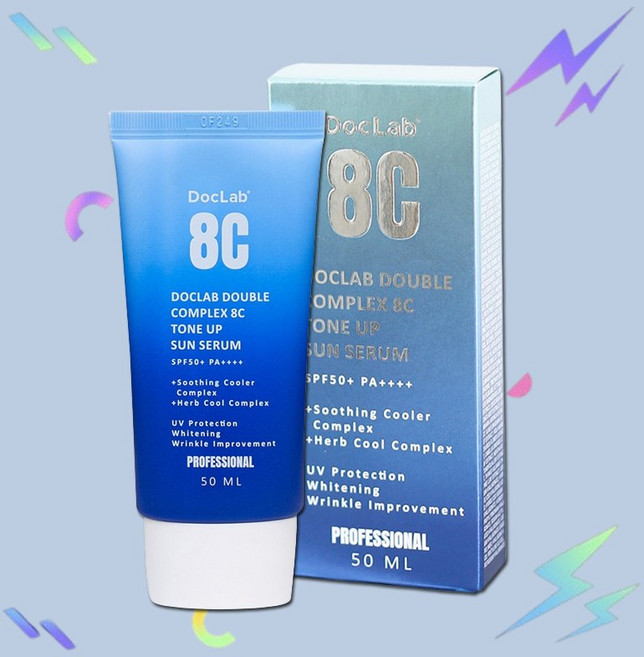 닥랩 선크림 더블 콤플렉스 8C 톤업 무기자차 선세럼 50ml, 1개