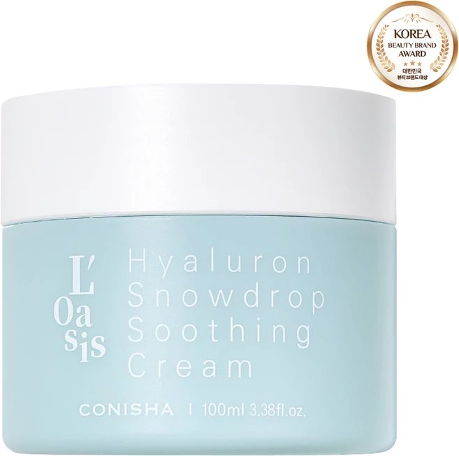 수분크림 보습크림 히알루론산 코니샤 스노우드롭 수딩크림 진정크림 민감성피부 쿨링 각질케어 100ml 1개 - 쿠팡