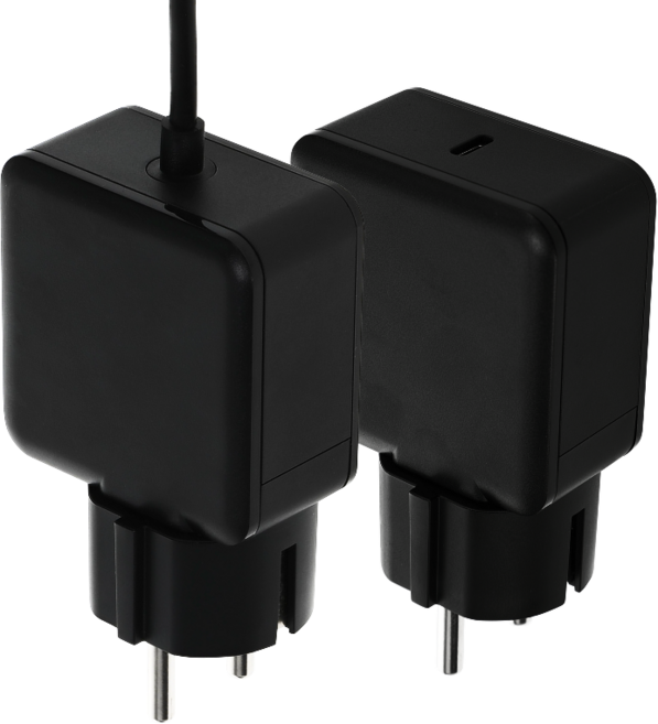 군대 충전기 일체형충전기 고속 USB C타입 어댑터 65W 45W GaN PD PPS 초고속충전 1.8M, 1개, 블랙 케이블일체형