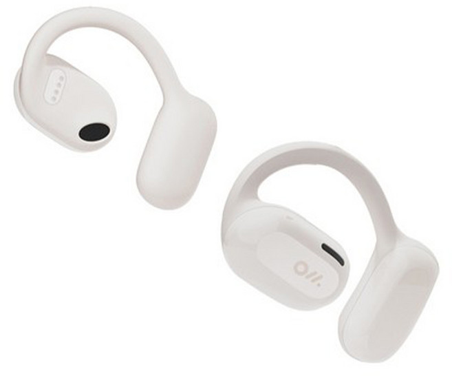 Oladance 웨어러블 스테레오 귀걸이형 무선 블루투스 이어폰, 화이트